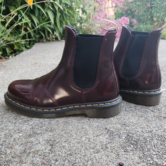 Dr. Marten's Vegan Chelsea Boot - W 8, EU 39 - Cherry Red - Picture 2 of 8